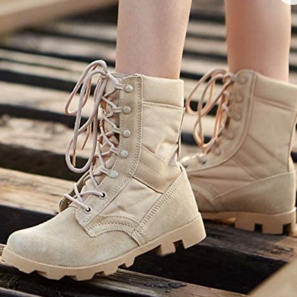 Men Hiking Boots Classic Combat, Special Forces, Tactical Flight - Picture 2 of 15